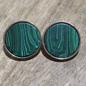Green Malachite Earrings